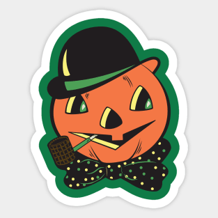 Retro Jack O Lantern Sticker